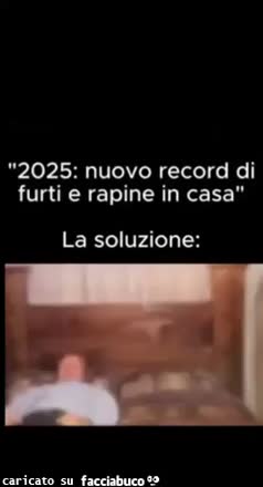 2025: Record rapine e furti