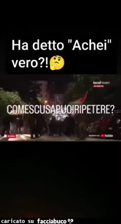 Cosa ha detto?