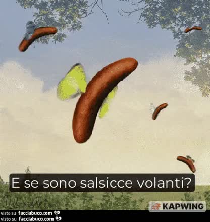 E se invece di droni sono salsicce volanti? Dicci, dicci, Tajani