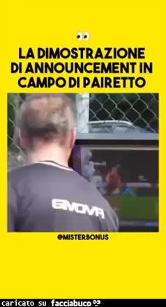 Announcement in campo